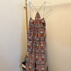Zara patterned overall summer jumpsuit
